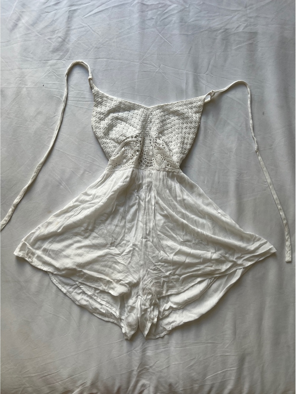 White Abercrombie & Fitch Romper
